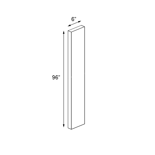 Sage Green Shaker Filler - 6" W x 96" H