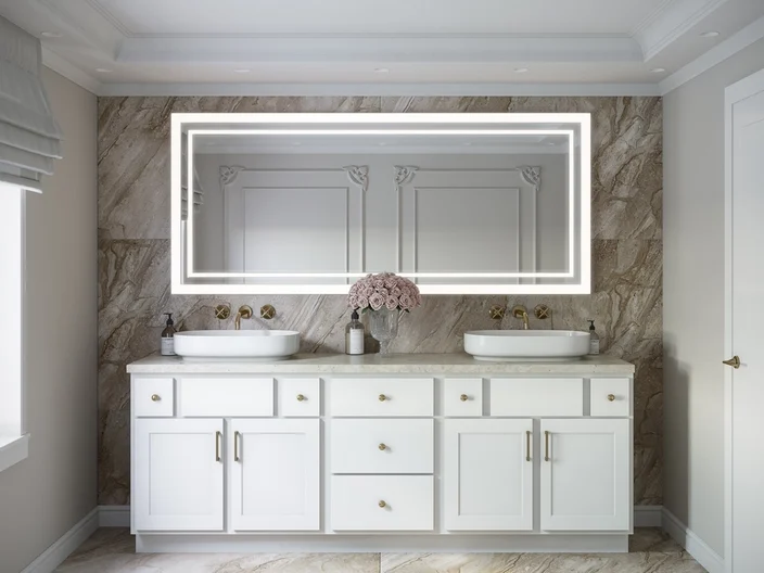 Primary White Bathroom Vanities