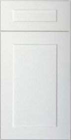 Frosted White Bathroom Vanities Sample Door