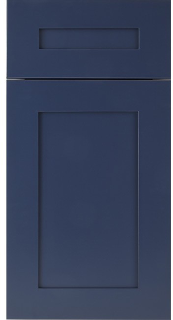 Navy Blue Shaker Frameless Bathroom Vanities Sample Door