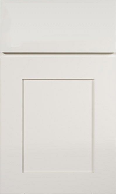 Easton White Slab Bathroom Vanities Sample Door
