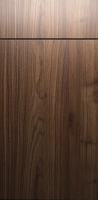 Walnut Frameless Bathroom Vanities Sample Door