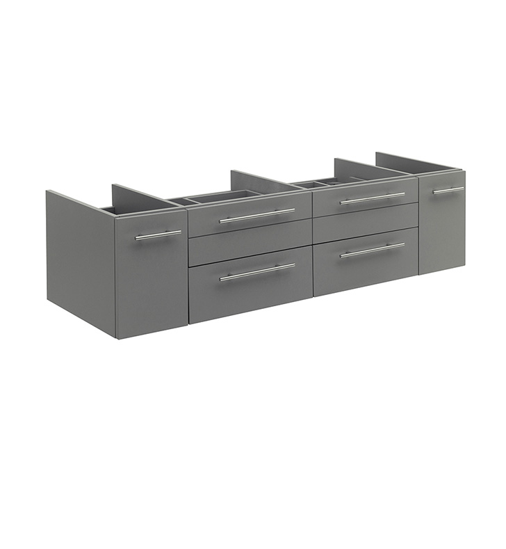 Marlowe Floating Double Vessel Sink Modern Bathroom Vanity