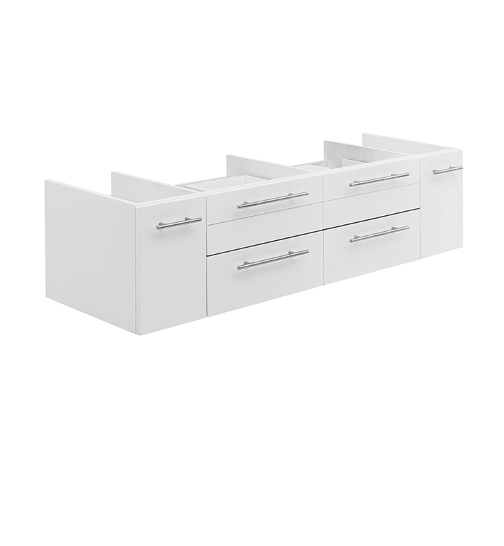 Marlowe Floating Double Vessel Sink Modern Bathroom Vanity