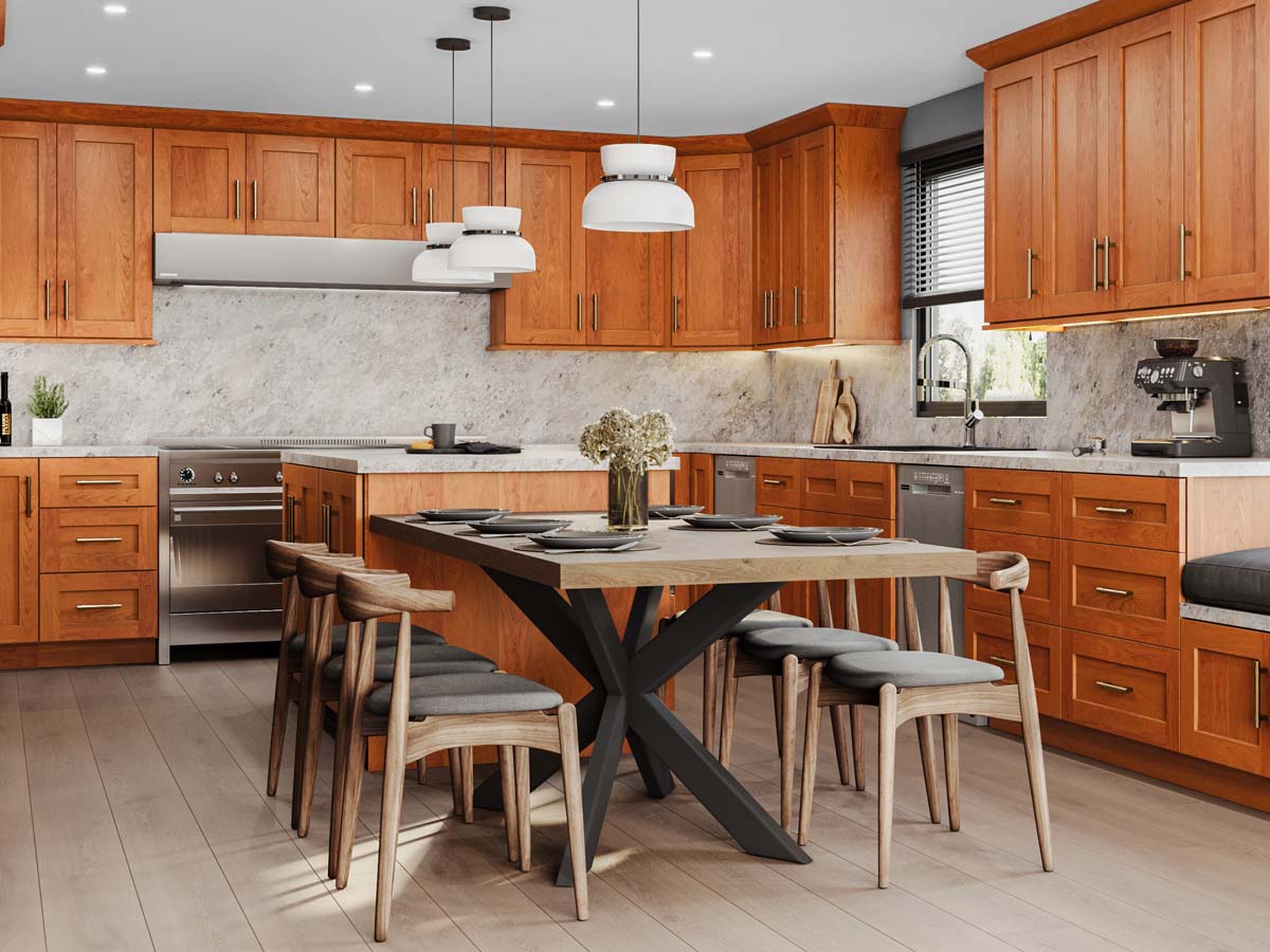 Summit Amberwood Shaker Cabinets