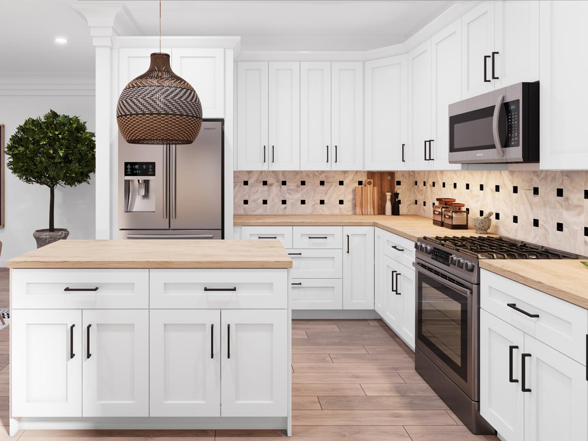 Summit White Shaker Cabinets