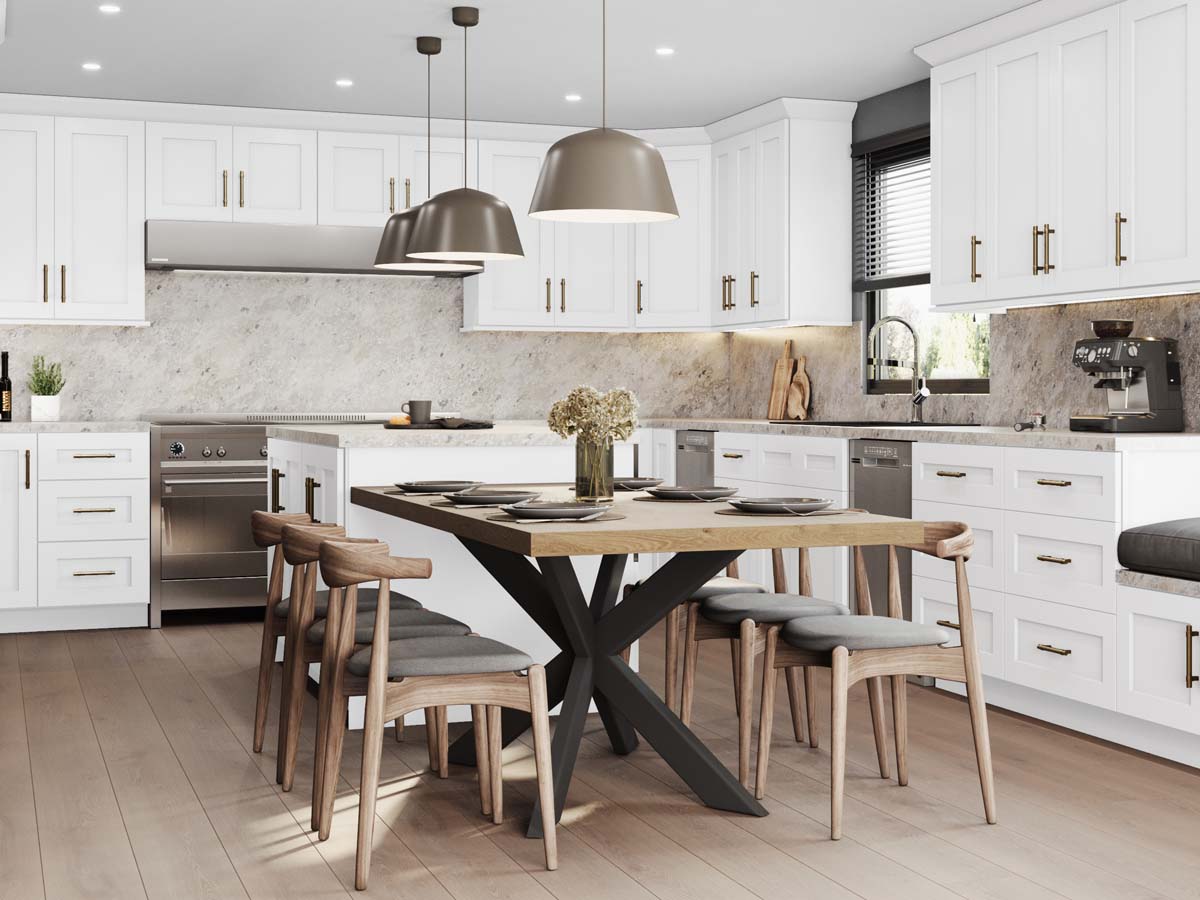 Summit Cream Shaker Cabinets