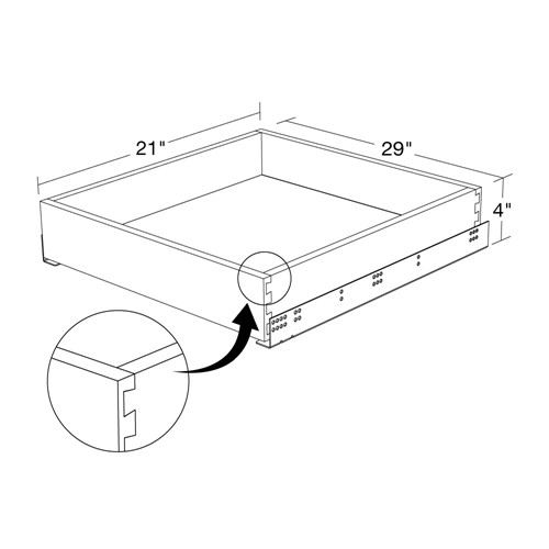 Roll Out Tray 33"
