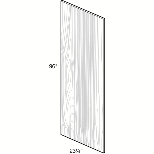 Caldera Charcoal Slim Shaker Tall Skin 96" x 23 1/4" x 1/4"