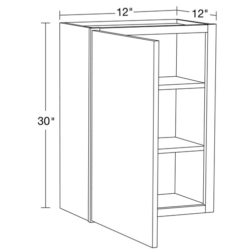 Caldera Charcoal Slim Shaker Wall 12" x 30"