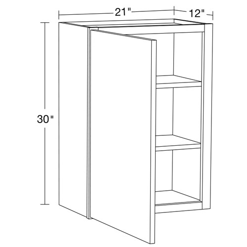 Caldera Charcoal Slim Shaker Wall 21" x 30"