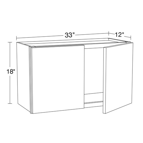 Caldera Charcoal Slim Shaker Wall 33" x 18"