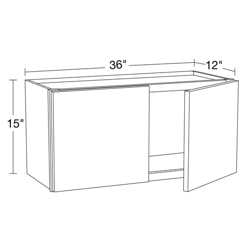Caldera Charcoal Slim Shaker Wall 36" x 15"