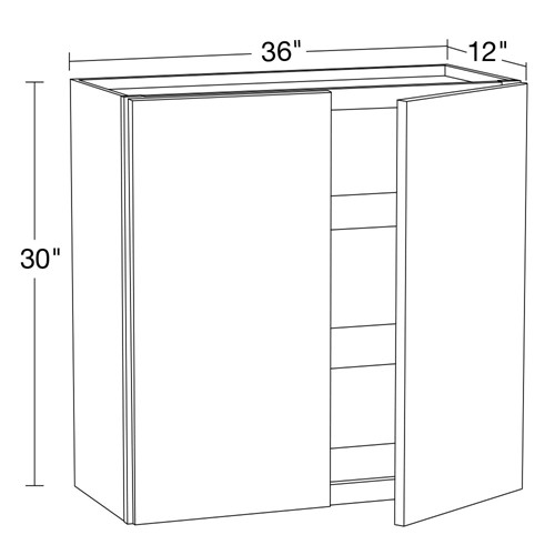 Caldera Charcoal Slim Shaker Wall 36" x 30"