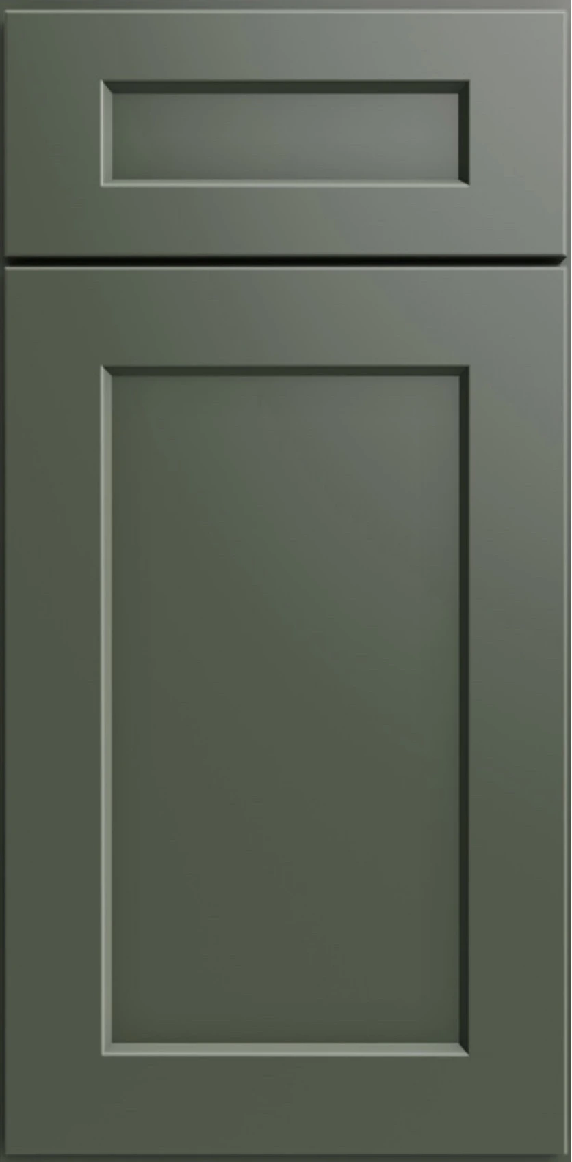 Steel Green Shaker Kitchen Cabinets