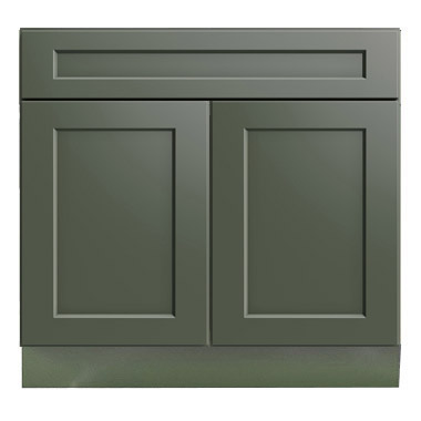 Steel Green Shaker Bathroom Vanities