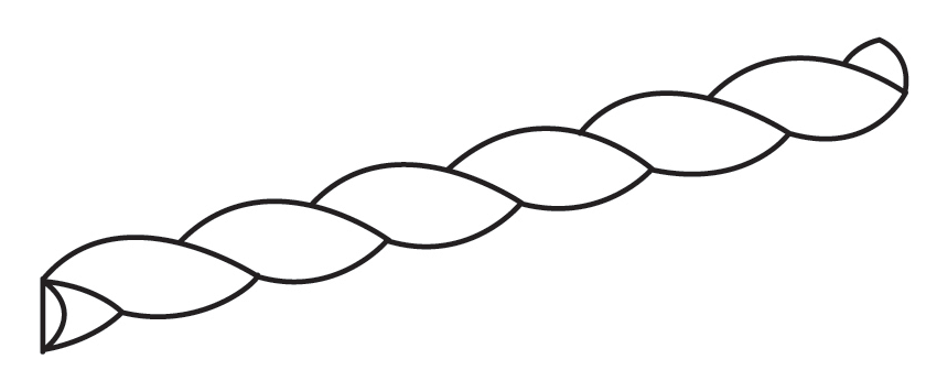 Rustic Slab Rope Moulding 96" L