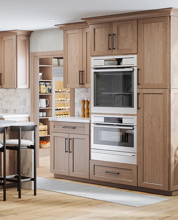 Caramel Shaker Kitchen Cabinets