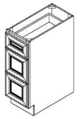 Caramel Shaker Vanity Drawer 12"