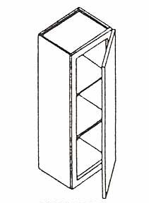 Caramel Shaker Wall Cabinet 12" x 30"