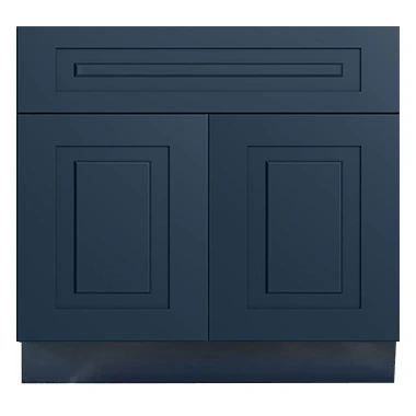 Preston Blue Raised Panel Bathroom Vanities