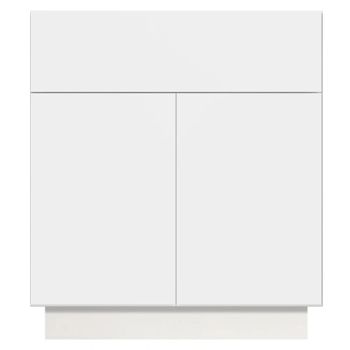 Strata  White Flat Panel Bathroom Vanities