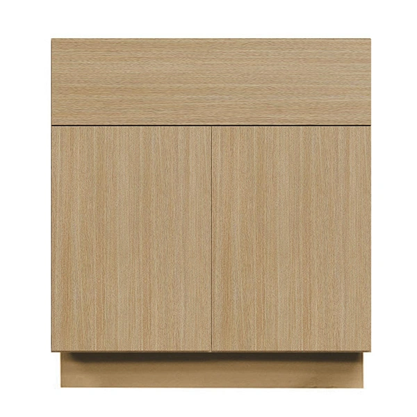 Strata White Oak Flat Panel Bathroom Vanities